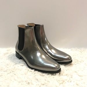 Aquatalia Yulia Chelsea Silver Boots